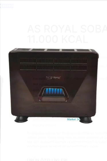 AS ROYAL SOBA FANLI YER TİPİ SR 11.000 KCAL